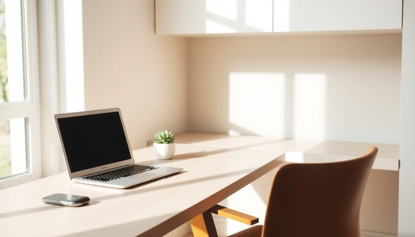 The Warm Minimalist Workspace: How to Create a Calm, Productive Desk Setup