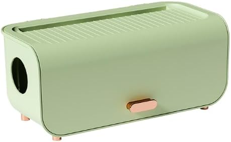 12.5x6.2x5.9in Cable Management Box Cable Organizer Box and Power Strip Box Hide Desk Cord and Floor Cables to Cover and Hide & Power Strips & Cords