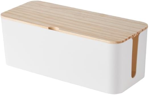 12.5x5.35x4.72in Cable Management Box Cable Organizer Box and Power Strip Box Hide Desk Cord and Floor Cables to Cover and Hide & Power Strips & Cords