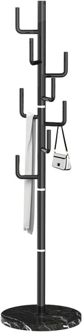 ZOZOE Metal Modern Coat Racks, Cactus Coat Rack Freestanding with Natural Marble Base, Coat Rack Stand with 8 Hooks, Coat Tree Hanger Stand for Bags, Hats, Entryway, Office