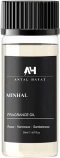 Hotel Scents Diffuser Oil Minhal 50ml - Iris de Nuit Inspired Scent - Luxury Home Fragrance Oil with Rose, Narcissus, Patchouli - Home Luxury Scents Refill for Diffusers - Premium Aroma Oil Refill