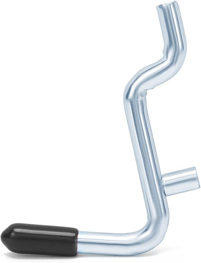 1/4 Inch Extra Thick Pegboard Hooks,Only Suitable for 1/4" Pegboard Board,Metal Pegboard Hooks for Hanging Storage (60pcs L Hook, Black)