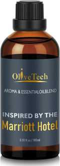 Hotel Diffuser Oil Inspired by Marriott Hotel Scent, OliveTech Aromatherapy Fragrance Oil for Cold Air & Ultrasonic Diffusers, 100ml / 3.38 ft oz Glass Bottle