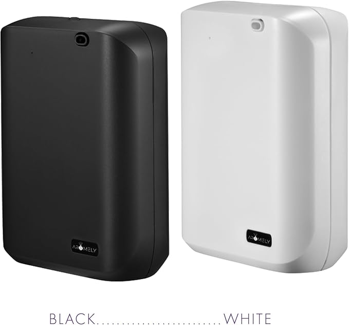 Smart Nebulizing Aromatherapy Scent Diffuser - Waterless Aroma Machine Perfect Air Freshener for Hotel Rooms, Homes or Offices, App Controlled Perfect Aroma Diffuser Up to 1,000 SQFT - Black