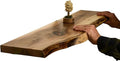 Rustic Live Edge Floating Shelves for Wall, Solid Wood Floating Shelf for Room Wall, Natural Wood Shelves for Bathroom, Floating Real Walnut Wood Shelf (24'' x 6'')