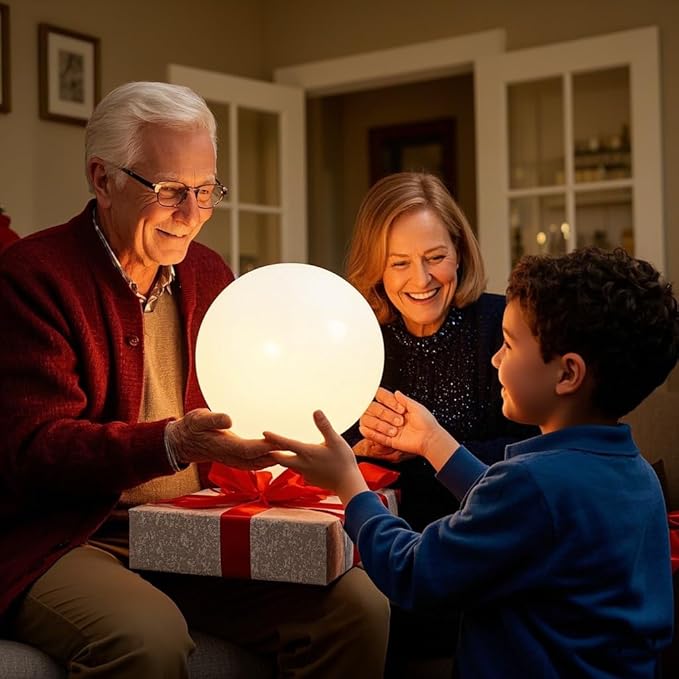 10 inch Rechargeable LED Ball Light, Dimmable LED Globe Light w/Remote, 16 RGB Colors Changing LEDs Globe Mood Lights, IP65 Waterproof Floor Lamp for Backyard Patio Garden Wedding Party Home