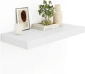 Heimlove 12" Deep White Floating Shelves for Wall, 24 Inch Wall Shelf Bathroom Shelves Set of 1, Mounted Shelves for Books Living Room Laundry Room Bedroom Kitchen Home Office