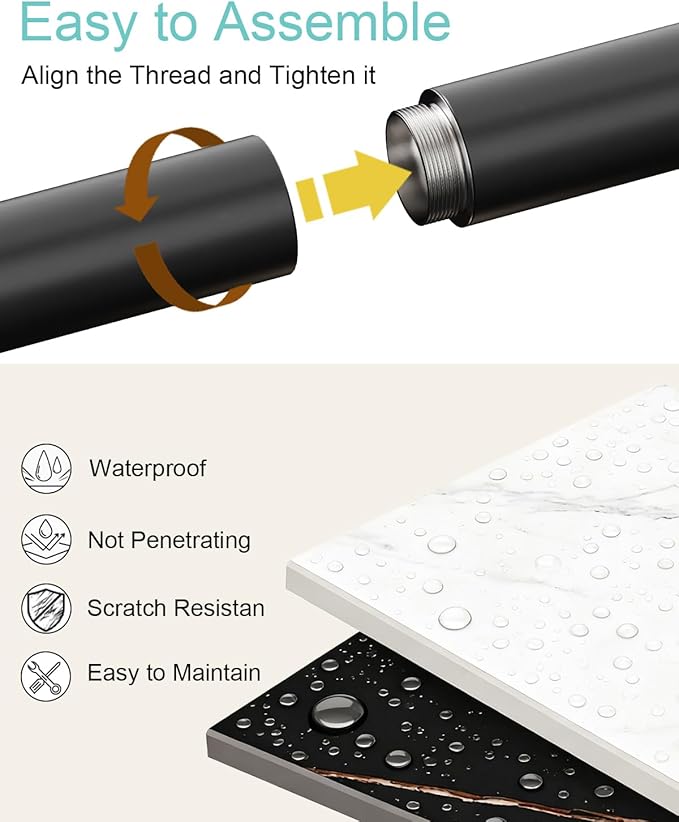 Yawinhe Metal Coat Rack, Coat Tree with Rock Base,L Shaped Freestanding Hall Tree, Clothes Hanger Stand Suitable for Bedroom, Hallway, Entrance,68.5 Inches High,Black,USMJ101B