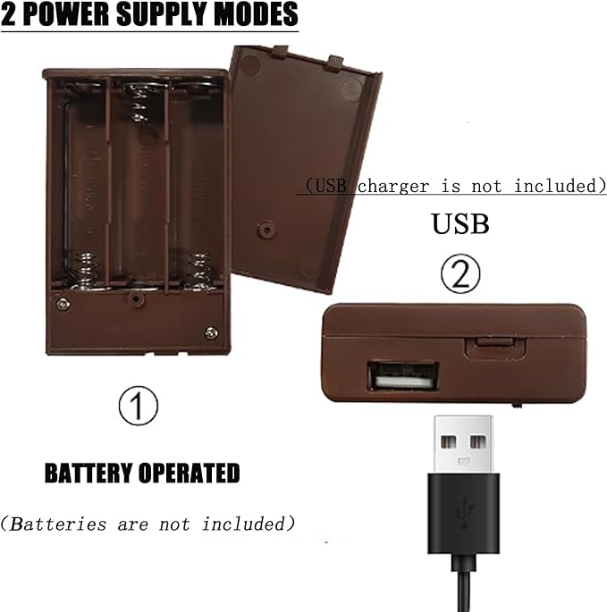 Hairui Lighted Branches with Iredescent Glitter 120 Fairy Lights USB Plug in and Battery Operated with Timer, White Twig Branches with Lights 32IN for Home Christmas Decorations Inside