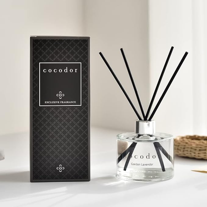 COCODOR Signature Reed Diffuser Set/April Breeze / 6.7oz /2 Pack/Home Fragrance Diffuser, Oil Scent Diffuser for Bathroom Shelf Decor