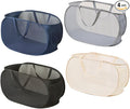 4 Pcs Collapsible Laundry Baskets, Opening Laundry Hamper, Foldable Laundry Basket, Dirty Clothes Basket for Clothes & Home Organization