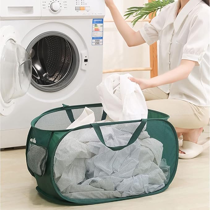 5 Pcs Collapsible Laundry Baskets, Opening Laundry Hamper, Foldable Laundry Basket, Dirty Clothes Basket for Clothes & Laundry-Home Organization