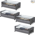 4-Packs Under Bed Storage with Wheels, Under The Bed Storage Drawers On Wheels, Rolling Underbed Drawers, Lockable, Heavy Duty, XXXXL Size 90L