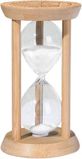 10 Minute Hourglass, Wood Sand Timer, Mini Sand Watch 10 Min,Unbreakable Sandglass, Teachers Classroom Time, White Toothbrush Timer