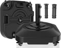Umbrella Base,Heavy Duty Umbrella Stand with 5 Wheels, Max 135lb Fillable Umbrella Holder Wind-Resistant, Mobile Square Market Stand for Outdoor, Deck, Poolside, Lawn (19)