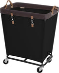 StorageWorks 210L Laundry Basket with Wheels, Extra Large Rolling Hampers for Clothing Organizer, Dirty Clothes Basket for Hotel, Home, Closet, Dorm, Black