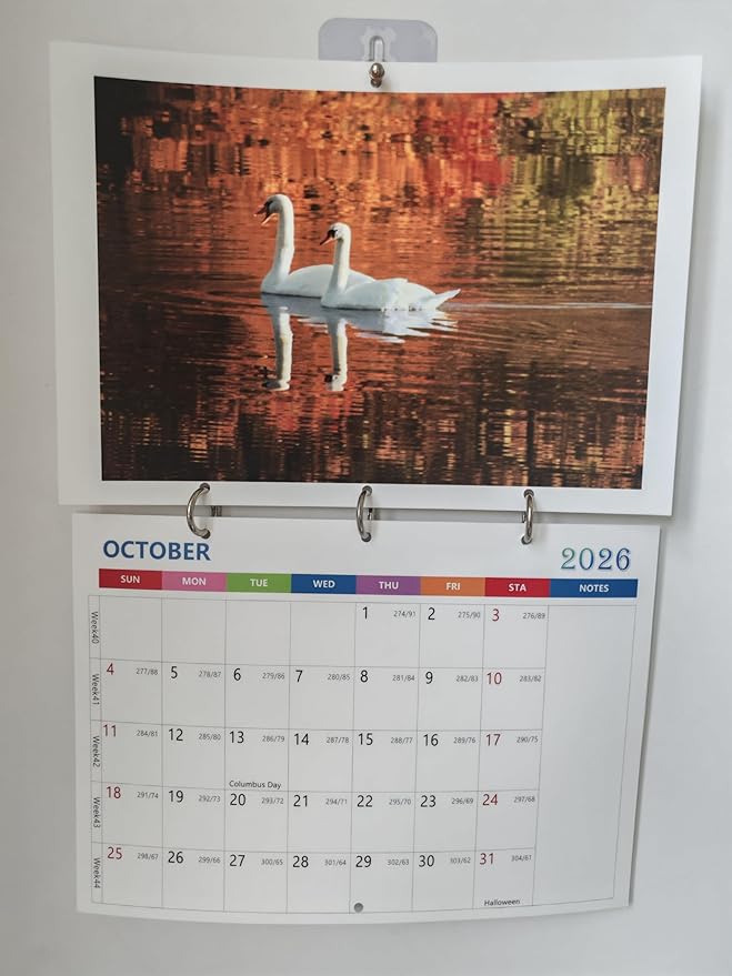 (Made inChicago) Custom Calendar 2026, Custom Photo Wall Hanging Calendar, Make Your Own Personalized Calendars 2026 for Customized Home/Office/Party/Birthday/Christmas/New Year/Housewarming Gift