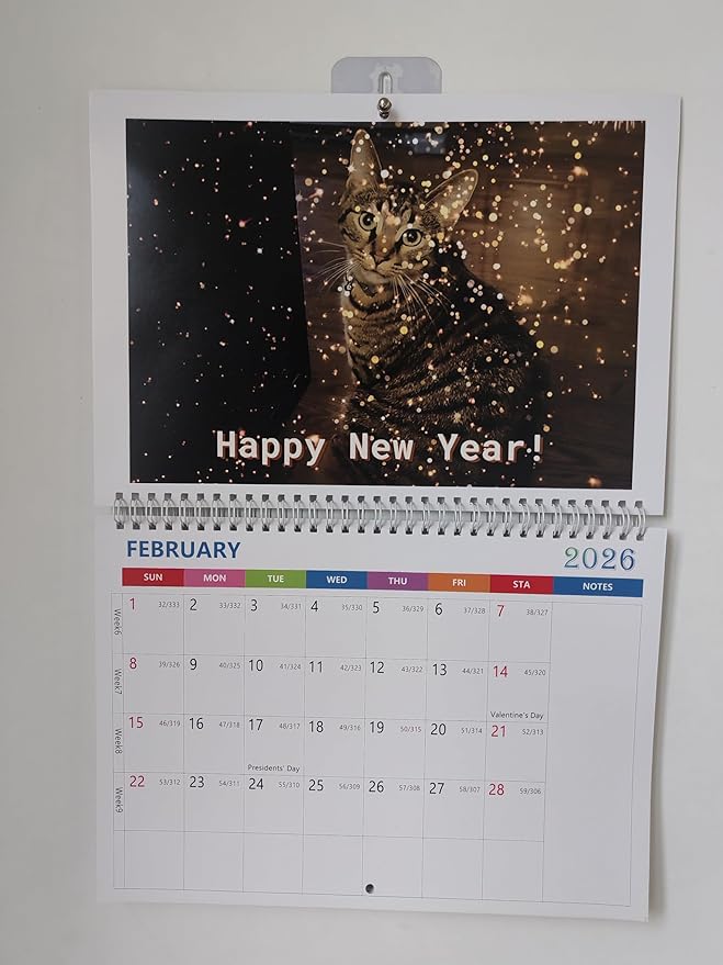 (Made inChicago) Custom Calendar 2026, Customized Photo Wall Hanging Calendar, Make Your Own Personalized Calendars for Customized Home/Office/Party/Birthday/Christmas/New Year/Housewarming Gift