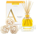 AGRARIA AirEssence Flower and Reed Diffuser Set, Handmade Sola Flower Botanical Home Fragrance Set, Scented Oil Reed Diffuser Gift for All Occasions