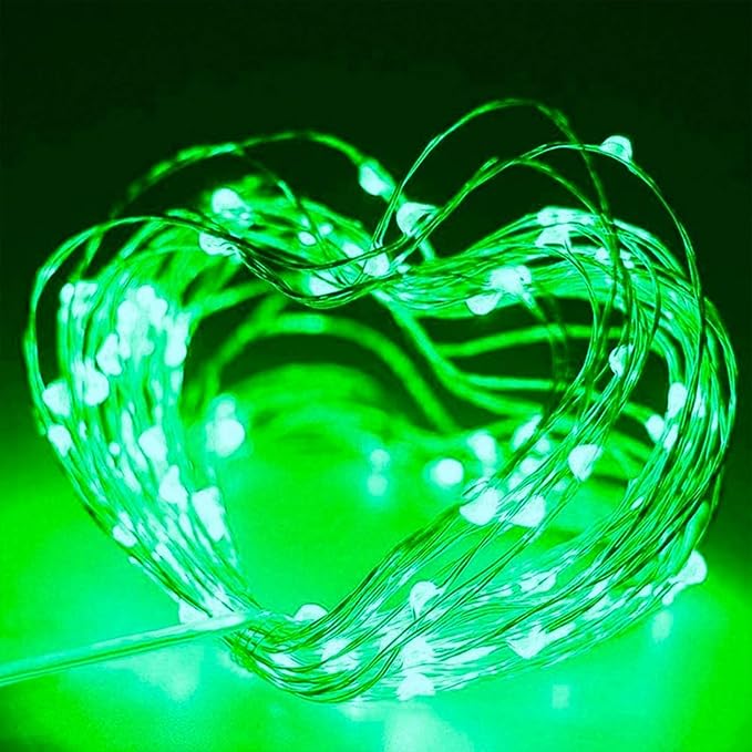 ZNYCYE St.Patrick's Day Fairy String Lights, 8.2Ft 50 LED Fairy Green Lights with Timer, 8 Modes Battery Operated Fairy Lights, 4 Pack Mini Led String Lights for St.Patrick's Decoration(Green)