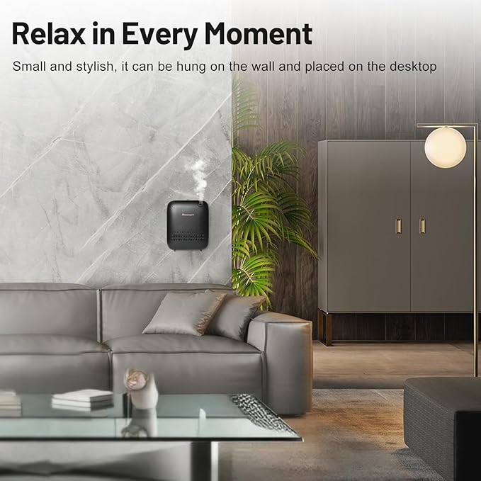 Battery-Powered Air Freshener Waterless Essential Oil Diffuser – 150mL Capacity, Smart Scent Diffuser for Rooms,Office & Commercial Use, Covers Up to 2000 sq.ft.Aromatherapy Scent Diffuser