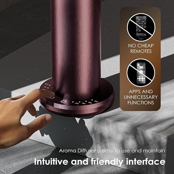 Waterless Essential Oil Diffuser,Oil Diffuser,Aromatherapy Diffusers,Scent Diffusers for Home,Large Room, Hotel Scent Diffuser, 1000sq.ft, Aroma Diffusers (Dark Purple)