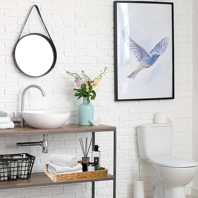 1 Pc A4 File Tray, Natural Water Hyacinth Desk Basket, Wicker Paper Tray File Basket for Desk Organizer, Woven Letter Size Documents Trays for Office,Toilet Tank Organizer