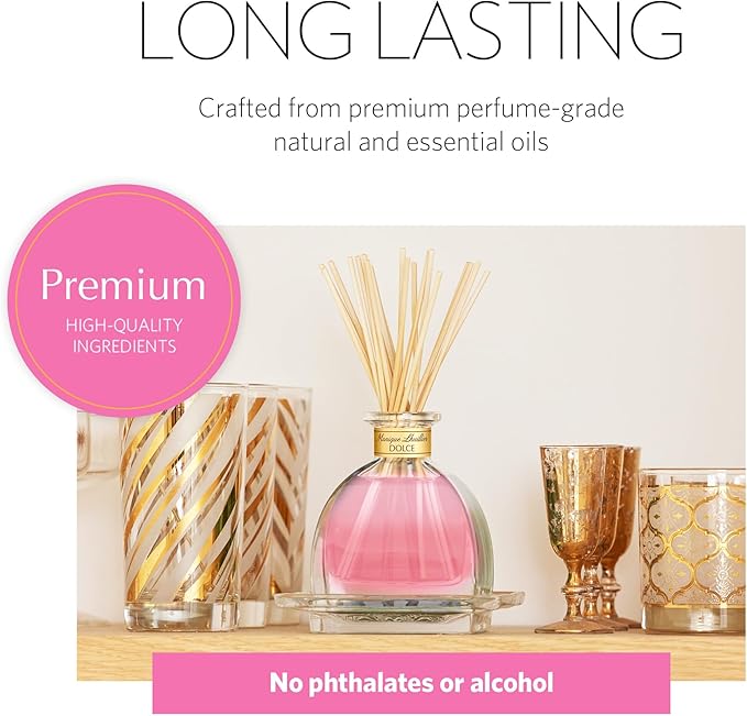 AGRARIA AirEssence Flower and Reed Diffuser Set, Handmade Sola Flower Botanical Home Fragrance Set, Scented Oil Reed Diffuser Gift for All Occasions