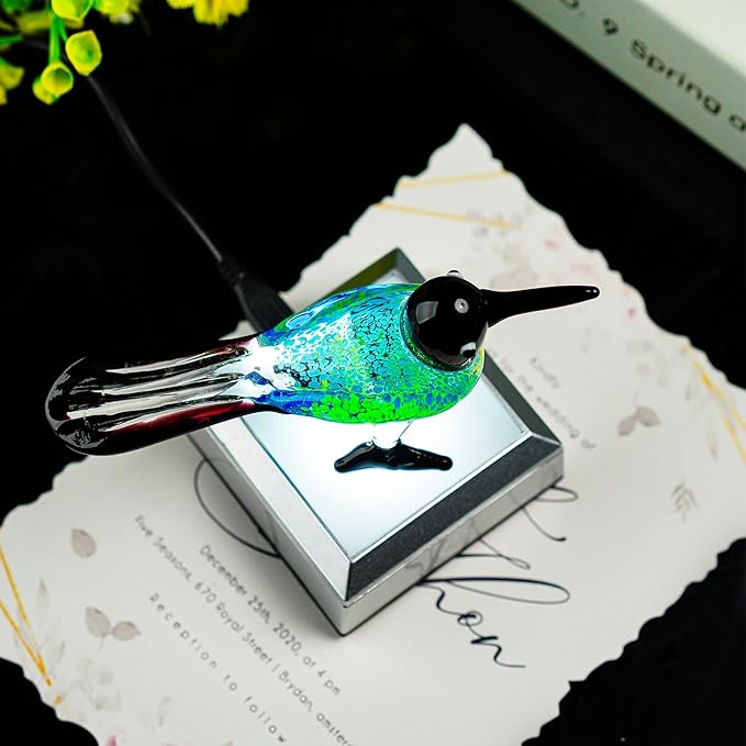 ZEERSHEE 2.6*1.2inch Multicolor LED Light Base for Acrylic 3D Glass Resin Art Lighted Square Display Stand(Flat)