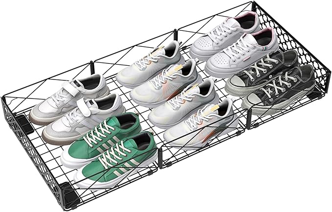 NADAMOO Large Under Bed Storage with Wheels, Low Profile Rolling Under Bed Storage Containers，Foldable Metal Under the Bed Organizer Bins for Bedroom，1 Pack