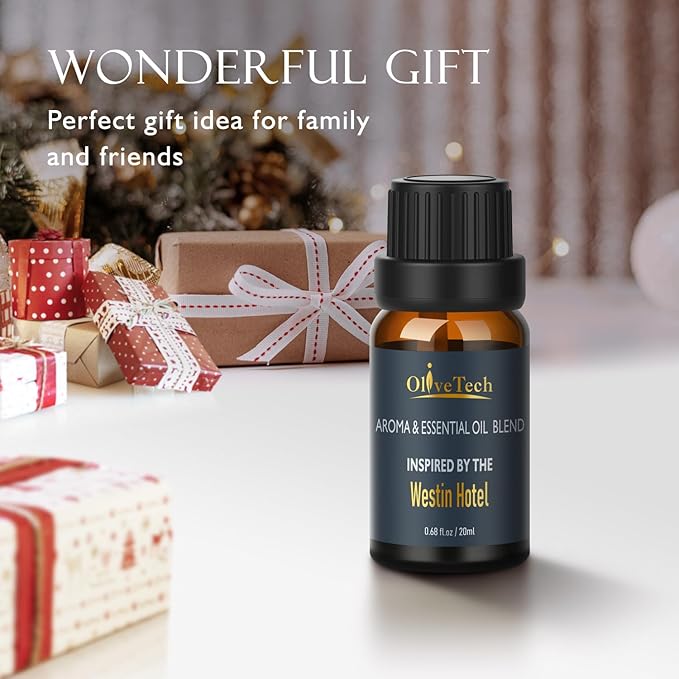 Hotel Diffuser Oil 20ml – Inspired by Westin Hotel Scent, OliveTech Aromatherapy Fragrance Oil for Cold Air & Ultrasonic Diffusers, Glass Bottle (0.68 fl oz)