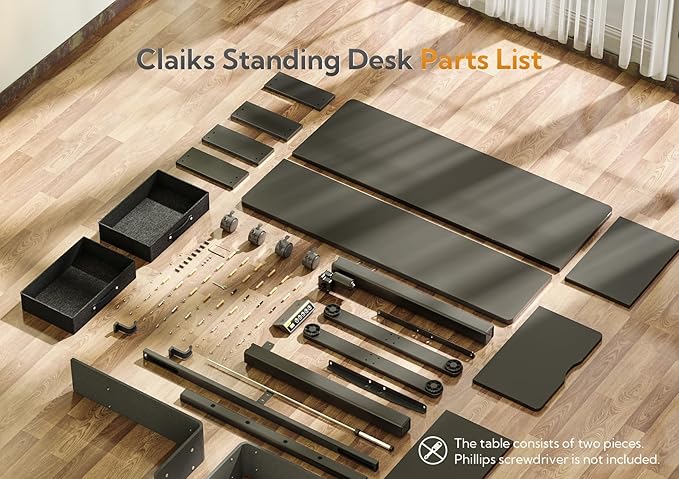 YDN Standing Desk with Drawers, 59 Inch Standing Desk Adjustable Height, Adjustable Electric Stand Up Sit Stand Small with Storage and Shelf, Black