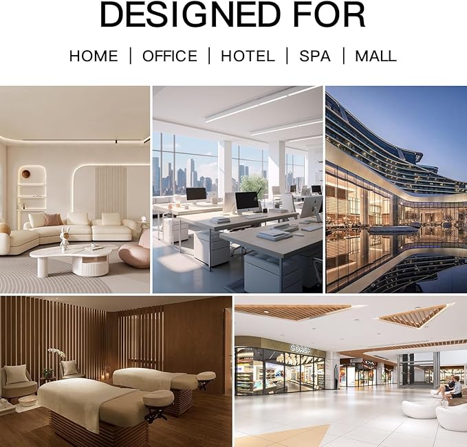 Waterless Diffuser - 3000 Sq. Ft Essential Oil Diffuser with Clock - Whole House & Hotel Collection HVAC System, 300ML Scent Machine Smart Oil Level Monitoring, Bluetooth Control, Cold Air Tech