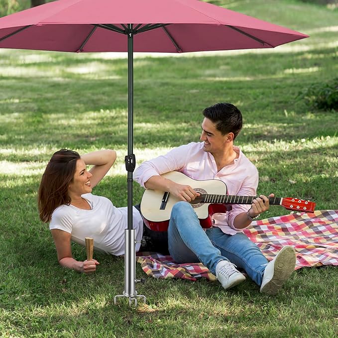 Detachable Heavy Stainless Steel Umbrella Stand,Outdoor Lawn Umbrella Holder,Garden Parasol Base,for Park,Yard,Beach,Patio and Lawn