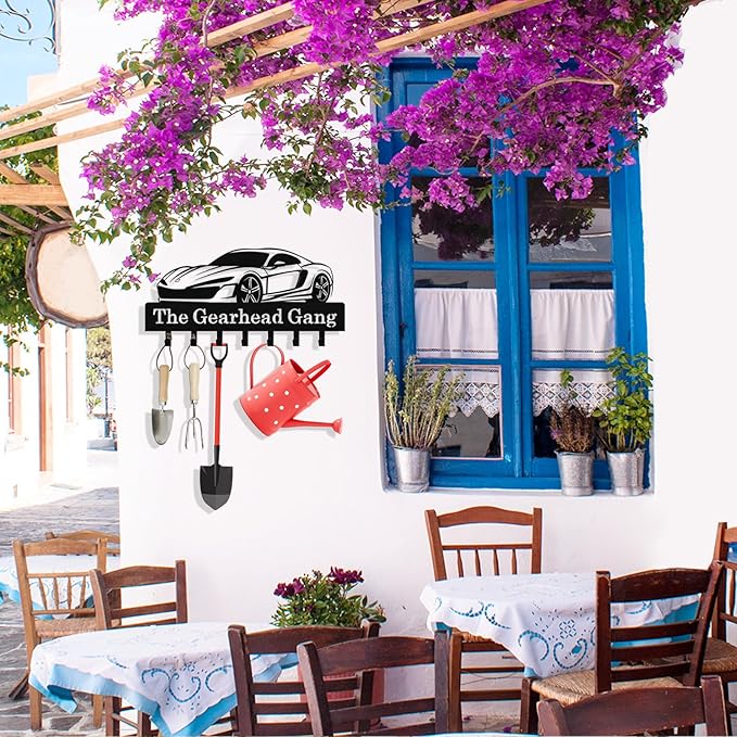 Personalized Car Key Holder Wall Mount, Custom Metal Key Rack Key Holder with Name, Deer Cabin Wall Keys Hanger with Hooks for Entryway, Front Door, Hallway, Kitchen, Living Room