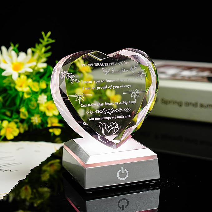 ZEERSHEE 2.6*1.2inch Multicolor LED Light Base for Acrylic 3D Glass Resin Art Lighted Square Display Stand(Flat)