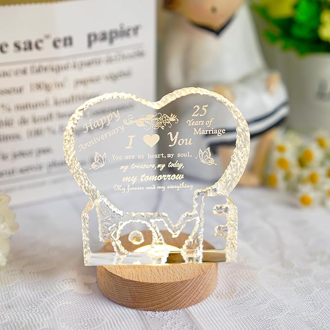 ZEERSHEE 2Pcs Led Wood Display Stand for 3D Crystal Glass 2.7in Resin Art Light Wooden Lamp Base for Crystals LED Round Display Pedestal