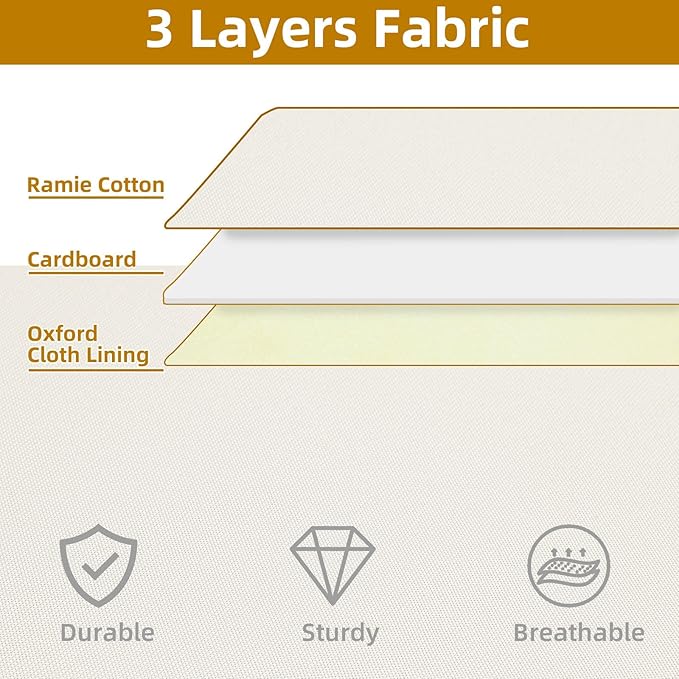 Under Bed Storage Container, Clothes Organizer with Handles, Foldable Storage Bin With Lid, Beige, 1 Pack, 23.6 x 11.8 x 5.9 Inch