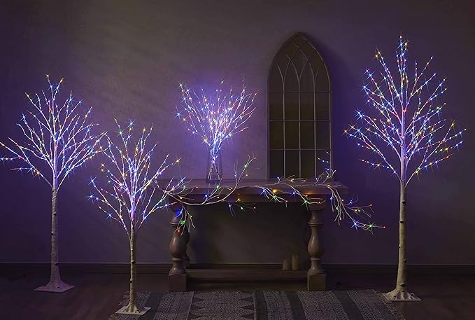Hairui Lighted Branches 150L 8 Functions Warm White and Multicolor Fairy Lights 30IN for Room Easter Christmas Holiday Decoration