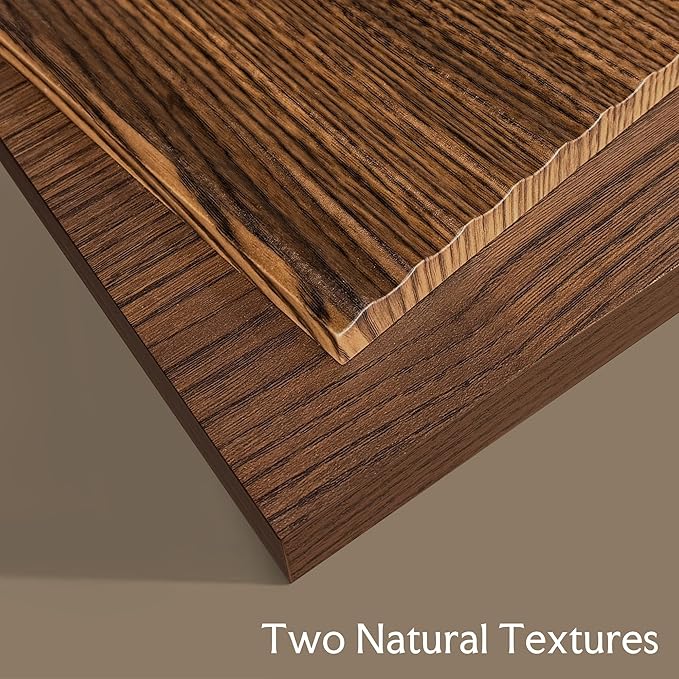 Wood Night Stand Set Fluted Dresser for Bedroom 3 Drawers End Tables Nightstand, Storage Modern Side Table Natural Walnut Bedside Table