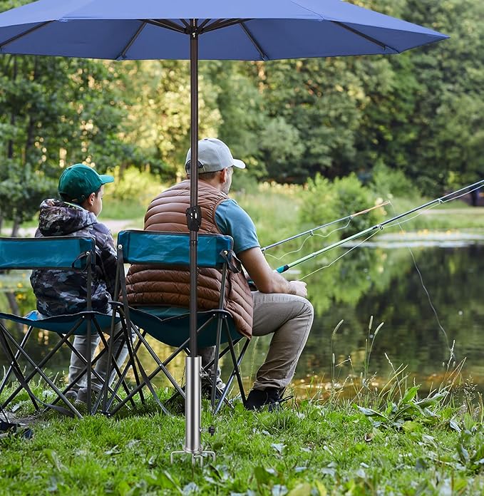 Detachable Heavy Stainless Steel Umbrella Stand,Outdoor Lawn Umbrella Holder,Garden Parasol Base,for Park,Yard,Beach,Patio and Lawn